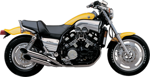 Cobra - Blvd Slashcut Slip On Chrome Yam Vmax - 2168SC Cobra - Blvd Slashcut Slip On Chrome Yam Vmax - 2168SC