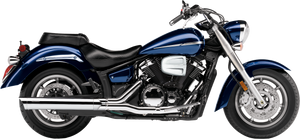 Cobra - Slip On W/scalloped Tip Chrome Yam V-star 1300 07-18 - 2275