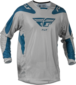 Fly Racing - Kinetic Mesh Sym Jersey Grey/blue Sm - 379-312S
