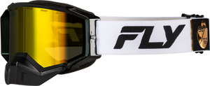 Fly Racing - Zone Elite Snw Goggle Wht/blk W/plrzd Yellow Lens - 37-4105
