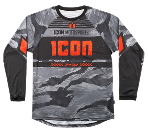 Icon - Tigers Blood Jersey - Gray Camo - 2XL - Tigers Blood Jersey - 2824-0095