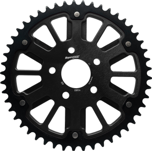 Supersprox - Stealth 49t Rear Sprocket Blk Alum Car  Blk Steel Teeth - RST-7080:49-BLK