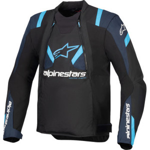 Alpinestars - Jacket T-stunt Air Bk/dk Bl/lt Bl 4x - 3301825-1386-4X