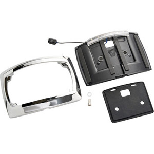Ciro - License Plate Frame Curved With Led Light Chrome - 40500
