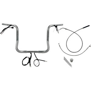 Fat Baggers Inc. - H-bar Ez Install Wired 1.25" Round Top Chr 14" Flhx, Se - 939014 Fat Baggers Inc. - H-bar Ez Install Wired 1.25" Round Top Chr 14" Flhx, Se - 939014