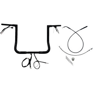 Fat Baggers Inc. - H-bar Ez Install Wired 1.25" Flat Top Blk 14" Flhx, Se - 749014-B Fat Baggers Inc. - H-bar Ez Install Wired 1.25" Flat Top Blk 14" Flhx, Se - 749014-B