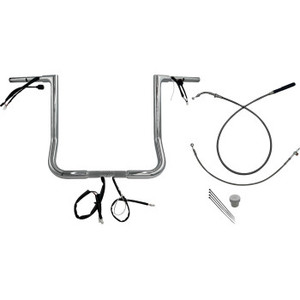Fat Baggers Inc. - H-bar Ez Install Wired 1.25" Flat Top Chr 16" Flhx, Se - 749016 Fat Baggers Inc. - H-bar Ez Install Wired 1.25" Flat Top Chr 16" Flhx, Se - 749016