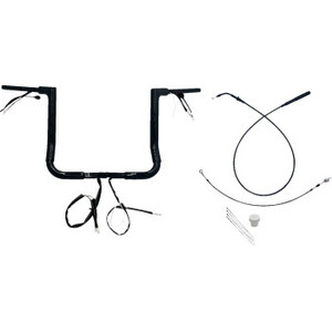 Fat Baggers Inc. - H-bar Ez Install Wired 1.50" Flat Top Blk 14" Flhx, Se - 649014-B Fat Baggers Inc. - H-bar Ez Install Wired 1.50" Flat Top Blk 14" Flhx, Se - 649014-B