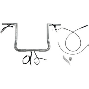 Fat Baggers Inc. - H-bar Ez Install Wired 1.25" Flat Top Chr 14" Flhx, Se - 749014 Fat Baggers Inc. - H-bar Ez Install Wired 1.25" Flat Top Chr 14" Flhx, Se - 749014