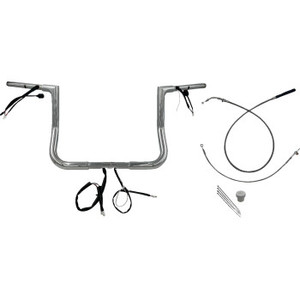 Fat Baggers Inc. - H-bar Ez Install Wired 1.25" Flat Top Chr 12" Flhx, Se - 749012 Fat Baggers Inc. - H-bar Ez Install Wired 1.25" Flat Top Chr 12" Flhx, Se - 749012