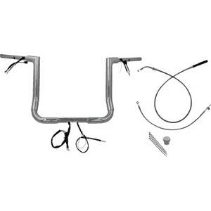Fat Baggers Inc. - H-bar Ez Install Wired 1.50" Flat Top Chr 14" Flhx, Se - 649014 Fat Baggers Inc. - H-bar Ez Install Wired 1.50" Flat Top Chr 14" Flhx, Se - 649014