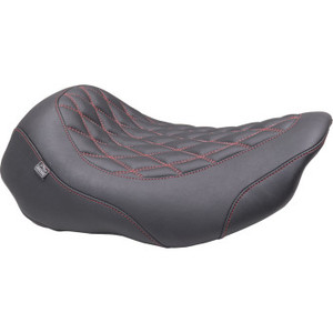 Mustang - Seat Solo Wide Tripper Dark Cherry Thread - 88503DC Mustang - Seat Solo Wide Tripper Dark Cherry Thread - 88503DC
