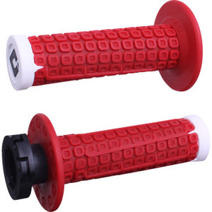 Odi - Grips Nomad Lock On Off Road Red/wht/sil - H36NDRW Odi - Grips Nomad Lock On Off Road Red/wht/sil - H36NDRW