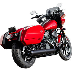 S&s Cycle - Muffler Slip-on Grand National 50 State 4" Black M8 Softail - 550-1159