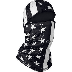 Zan Headgear - Balaclava Sportflex Black & White Flag - WBSF091 Zan Headgear - Balaclava Sportflex Black & White Flag - WBSF091