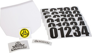 Strider - Number Plate Kit Replacement - PPLATE-12 Strider - Number Plate Kit Replacement - PPLATE-12