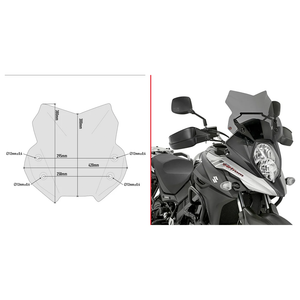 Givi - Windshield Specific Smoke Suz - D3112B Givi - Windshield Specific Smoke Suz - D3112B