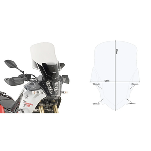 Givi - Windshield Specific Clear Yam - D2145ST