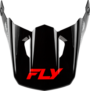Fly Racing - Kinetic Verdict Helmet Visor Black/red/white Xs - 73-8721VS