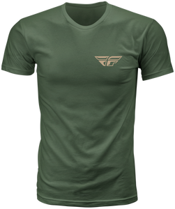 Fly Racing - Fly Staple Tee Green Md - 354-0405M Fly Racing - Fly Staple Tee Green Md - 354-0405M