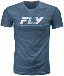 Fly Racing - Fly Worldwide Tee Blue Lg - 354-0408L Fly Racing - Fly Worldwide Tee Blue Lg - 354-0408L
