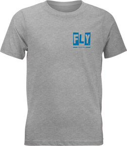 Fly Racing - Youth Fly Punk Tee Grey Ym - 354-0418YM Fly Racing - Youth Fly Punk Tee Grey Ym - 354-0418YM