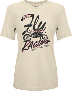 Fly Racing - Fly Women's Vintage Tee Bone Lg - 356-4031L Fly Racing - Fly Women's Vintage Tee Bone Lg - 356-4031L