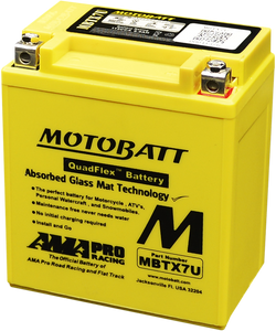 Motobatt - Battery Mbtx7u Sealed Factory Activated - MBTX7U