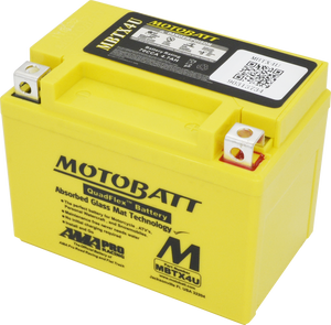 Motobatt - Battery Mbtx4u Sealed Factory Activated - MBTX4U