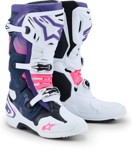 Alpinestars - Tech 10 Wht/violet/nvy Bl/pnk Fl 9 - 2010020-2780-9