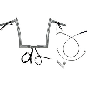 Fat Baggers Inc. - H-bar Ez Install Wired 1.25" Pointed Top Chr 12" Fltrx, Se - 949912 Fat Baggers Inc. - H-bar Ez Install Wired 1.25" Pointed Top Chr 12" Fltrx, Se - 949912