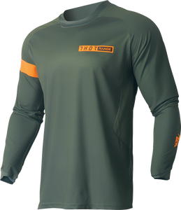 Thor - Range Jersey - Army Green/Orange - Medium - Range Jersey - 2910-7483