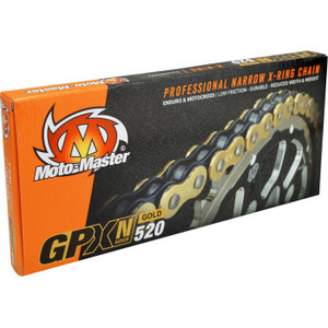 Moto-master - Mx Chain Gpxn-520g X-ring, 120 Links, Gold - 652007 Moto-master - Mx Chain Gpxn-520g X-ring, 120 Links, Gold - 652007