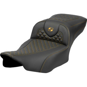 Saddlemen - Seat Roadsofa Dragon Gold Stitch Ext Rch - 823-07-20907 Saddlemen - Seat Roadsofa Dragon Gold Stitch Ext Rch - 823-07-20907