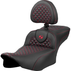 Saddlemen - Seat Roadsofa Dragon Red Stitch W/driver Br Ext Rch - 823-07-209B4