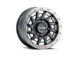 Raceline Wheels - Raceline Squad Satin Black W/ Gunmetal Ring 15x7 4x156 +38 - A12BG-57056+38