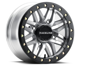 Raceline Wheels - Raceline Bl Ryno Black Machined W/blk Ring 15x7 4x156 +10mm - A91MA-57056+10
