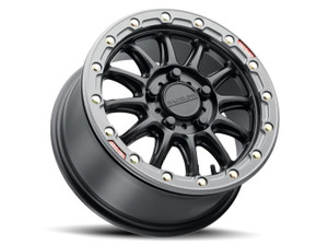 Raceline Wheels - Raceline Alpha Black W/gunmetal Ring 15x7 5x114.3 +25 - A14BG-57012+25