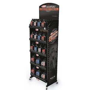 Maxima Lubricants - Maxima V-twin Metal Floor Display, 5-shelf - 10-10100 Maxima Lubricants - Maxima V-twin Metal Floor Display, 5-shelf - 10-10100