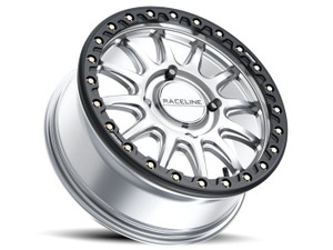 Raceline Wheels - Raceline Alpha Hyper Silver W/ Black Outer Ring 17x7 4x156 +40 - A14SB-77056+40 Raceline Wheels - Raceline Alpha Hyper Silver W/ Black Outer Ring 17x7 4x156 +40 - A14SB-77056+40