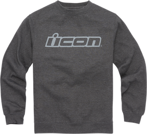 Icon - ICON Slant Crewneck Sweatshirt - Charcoal - Small - ICON Slant Crewneck Sweatshirt - 3050-5836