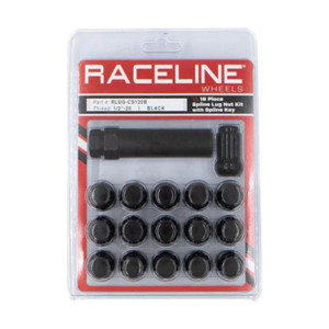 Raceline - 16pk 1/2 X 20 Spline Blk Cs Pack W/ Key - RLUG-CS120B