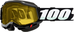 100-Percent - Accuri 2 Snowmobile Goggle Black W/ Yellow Lens - 50021-10008