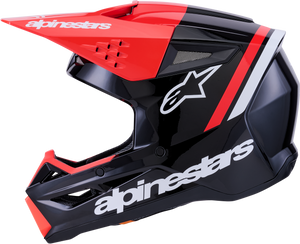 Alpinestars - Sm3 Radium Helmet Blk/red Fluo/white Glossy Md - 8300826-1553-M