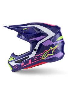 Alpinestars - Sm7 Deed Helmet Purp/pnk Glossy Md - 8302426-3142-M