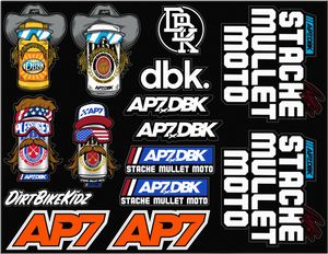 Dbk - Ap7 Sticker Sheet 8.5"x11" - AC-AP7-SS-DECAL