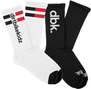 Dbk - Basic Sock 2 Pack White/black - AC-BASICS2PK-SOCK