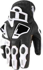 Icon - Hypersport Short Gloves - White - Small - Hypersport Short Gloves - 3301-3551