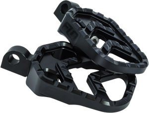 Flo Motorsports - Savage Series Footpegs Black M8 Softail Passenger - V-800-5BLK