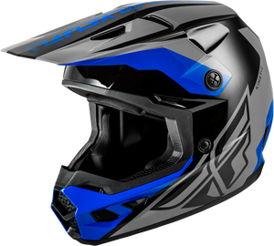 Fly Racing - Kinetic Crest Helmet Grey/black/blue Lg - 73-8676L